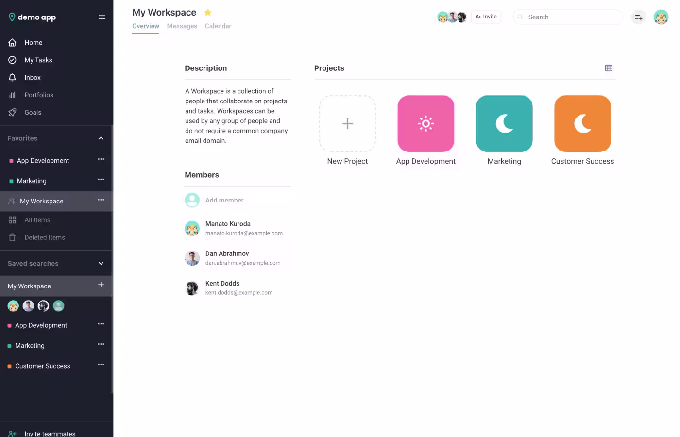 A image of Asana Clone App 3
